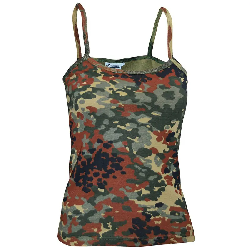 Heißes Angebot Ladies Spaghetti Top flecktarn