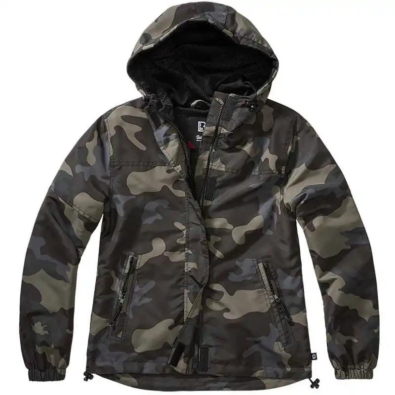 Preisreduziert Ladies Summer Windbreaker Frontzip darkcamo