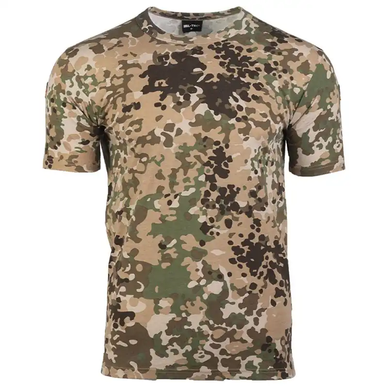 Schneller Versand BW Tropen T-Shirt aridfleck mit Abzeichen