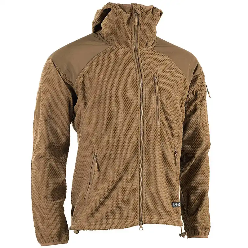 Direkt Vom Hersteller Fleecejacke Delta mit Kapuze coyote