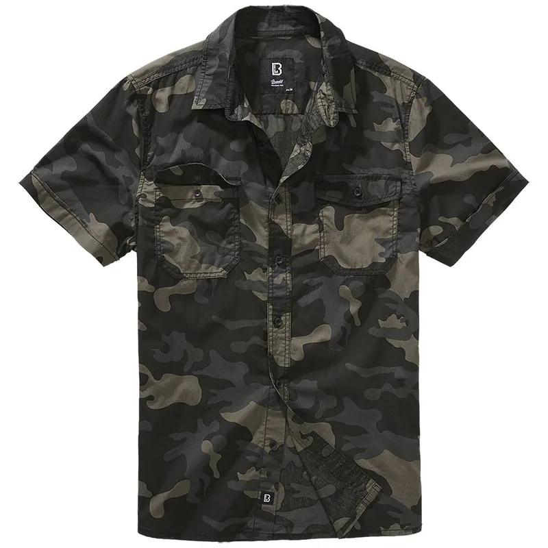 Brandit Roadstar Hemd darkcamo Beliebt