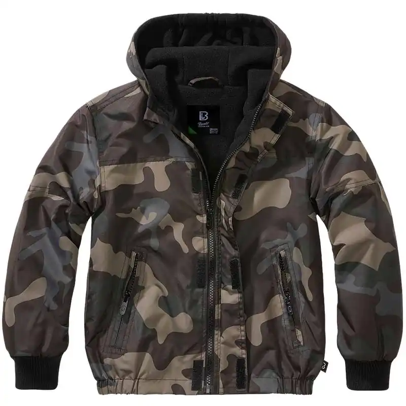 Rabatt Kinder Windbreaker Frontzip darkcamo