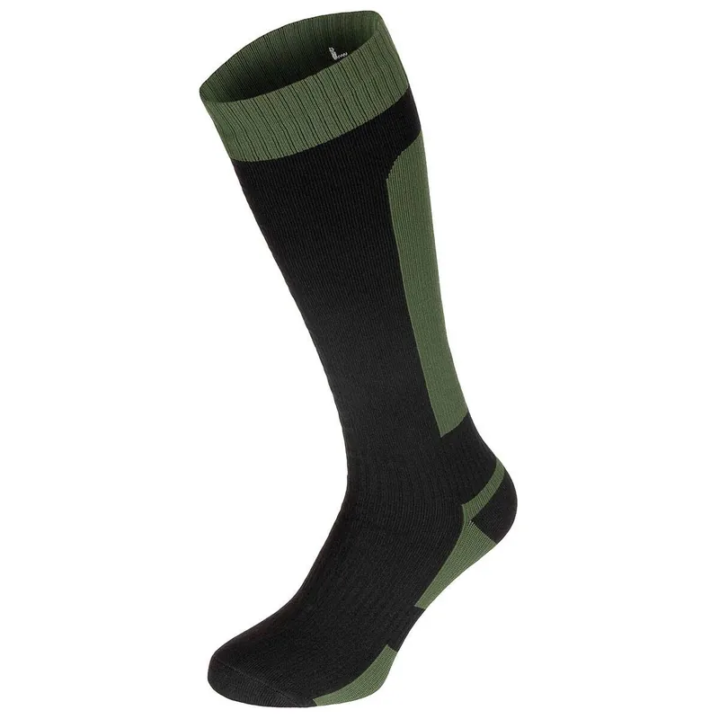 Versand Am Gleichen Tag Socken wasserdicht lang oliv-schwarz