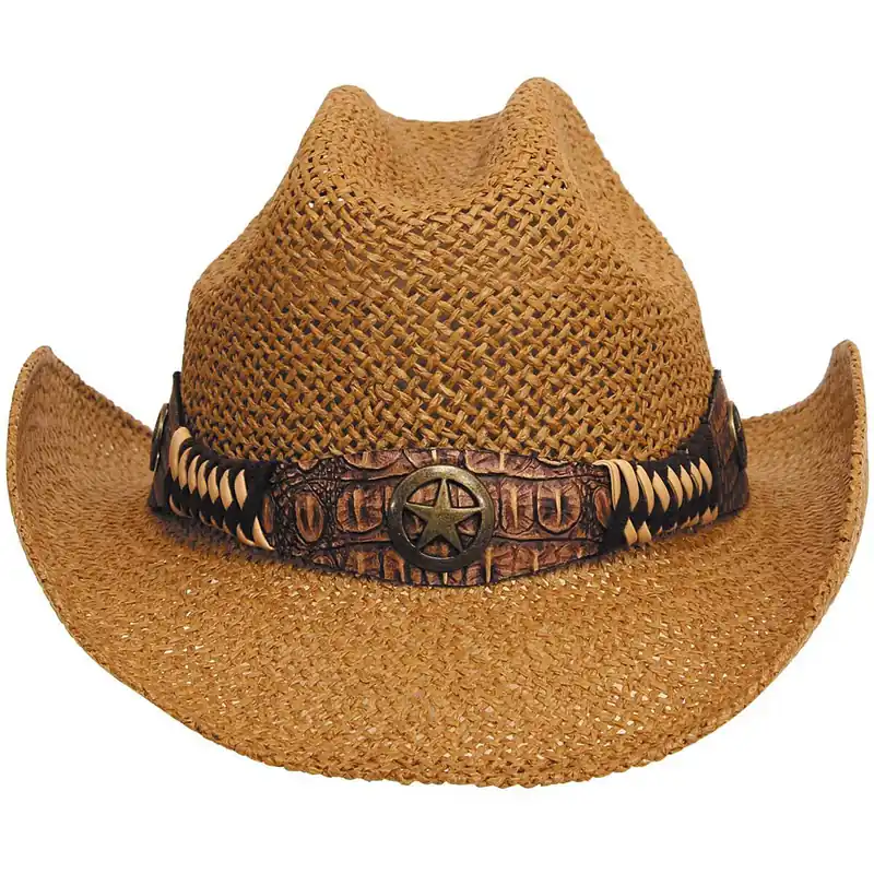 Western Strohhut Georgia mit Hutband Highlight