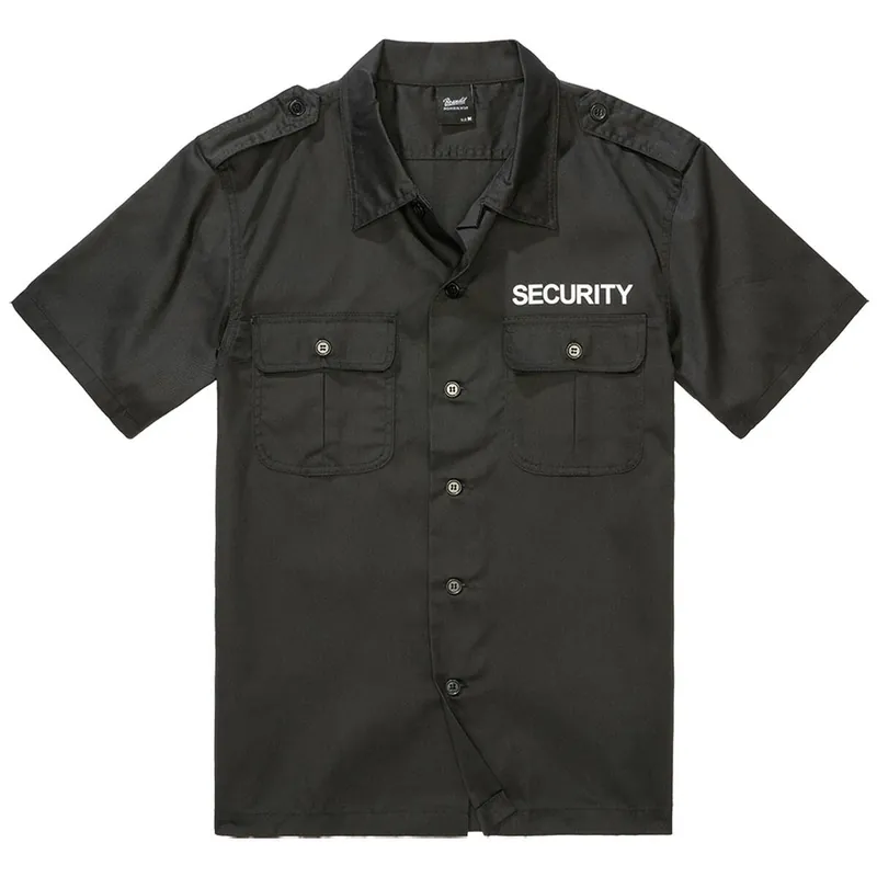 Expressversand US Hemd Security kurzarm schwarz