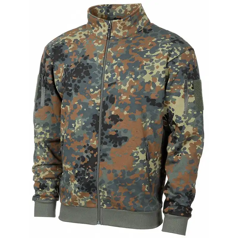 Geprüft Sweatjacke Tactical flecktarn