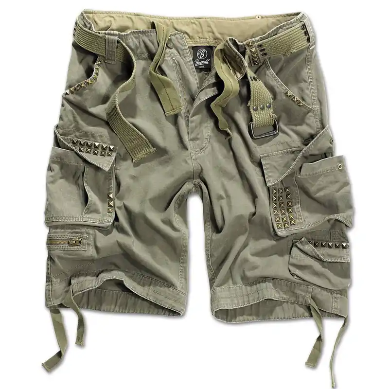 BRANDIT Savage Studs Shorts oliv Sonderaktion