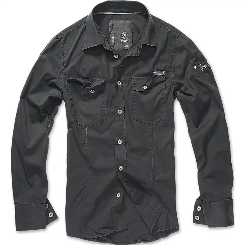 Brandit Slim Fit Shirt schwarz Angebot