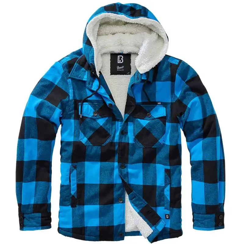 Top-Preis Hooded Lumberjacket schwarz-blau