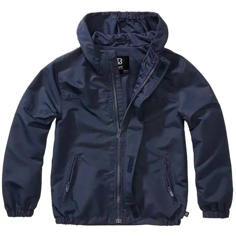 Kinder Sommer Windbreaker Frontzip navy Geprüft