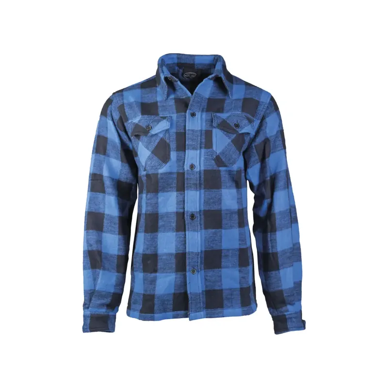 Ausverkauf Holzfällerhemd Thermo schwarz-blau