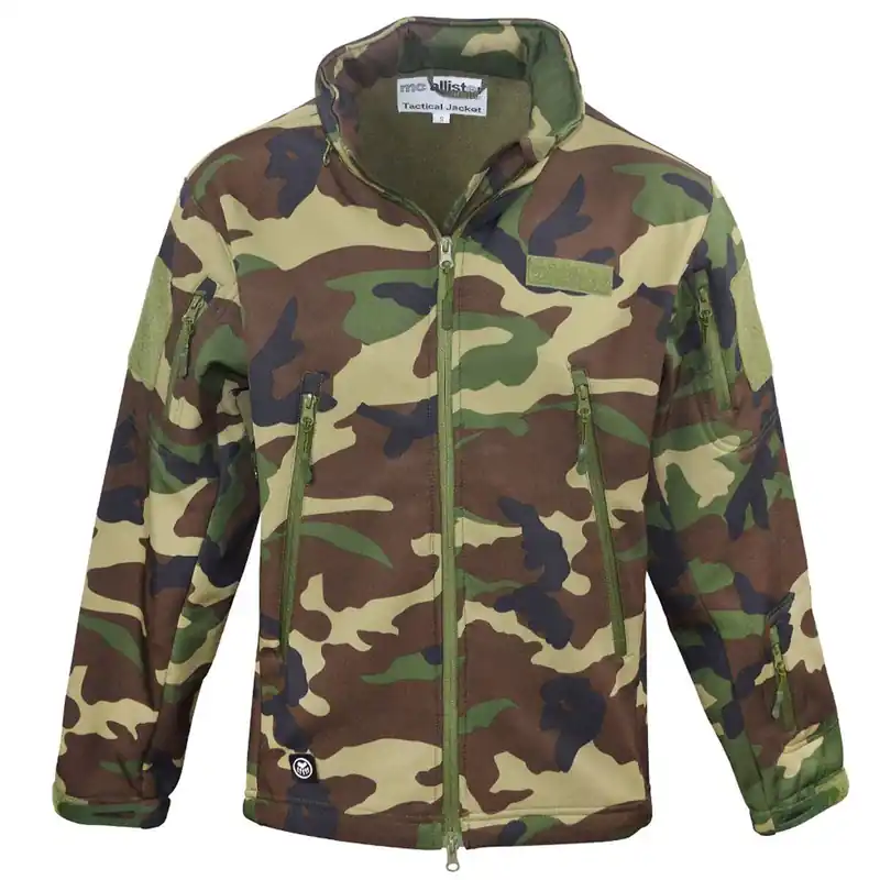 Softshell Jacke Tactical Style woodland Top-Preis