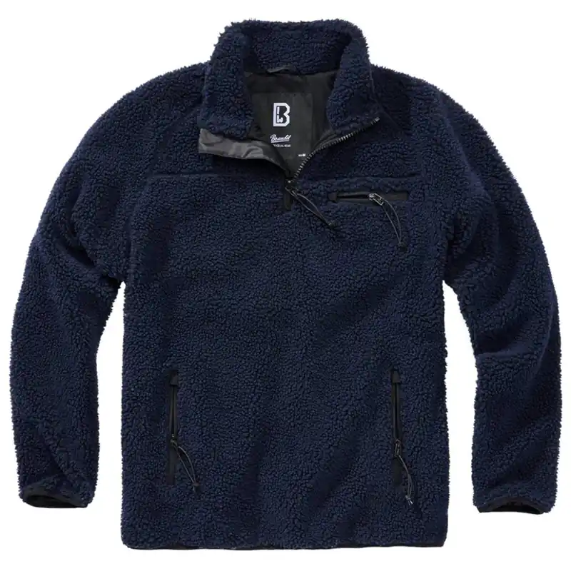 Aktuell Teddyfleece Troyer navy-blau
