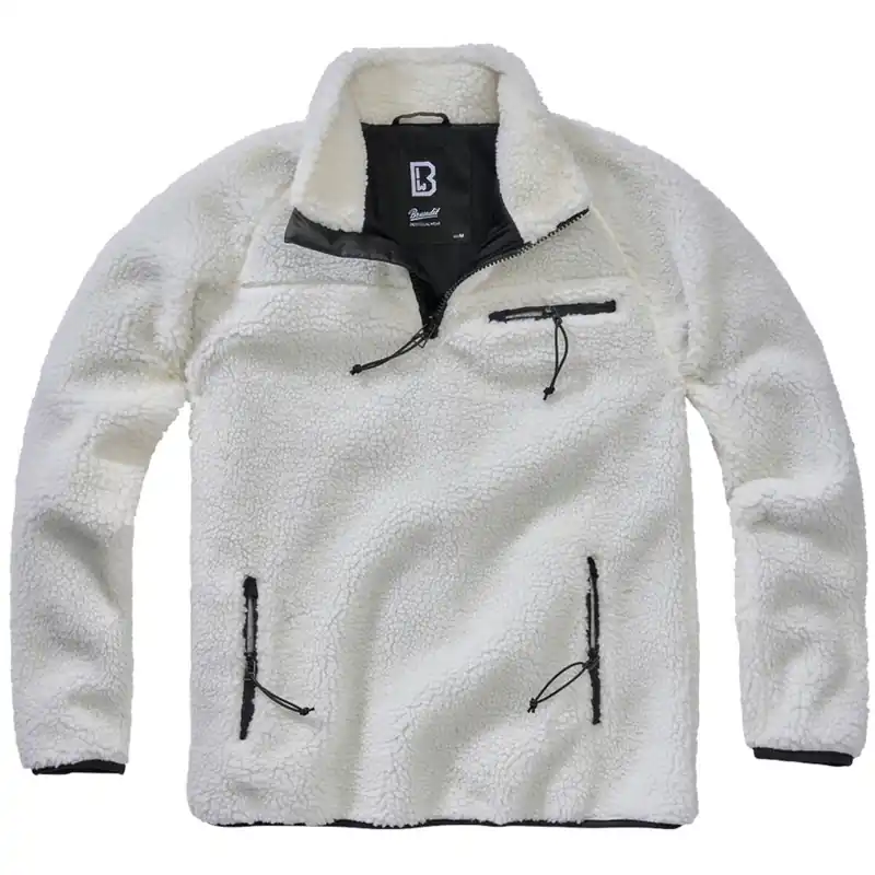 Neue Kollektion Teddyfleece Troyer weiß
