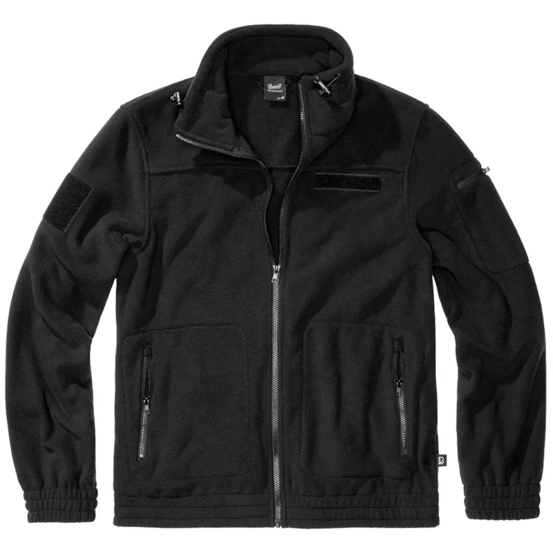 Billig Fleecejacke Combat schwarz