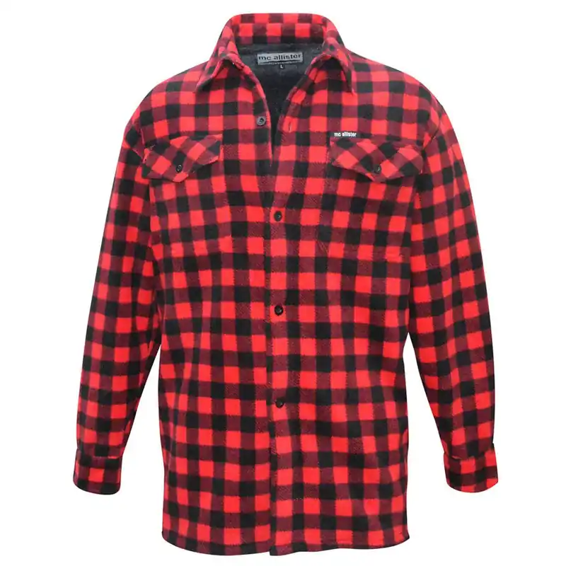 Direkt Vom Hersteller Lumberman Overshirt rot-schwarz