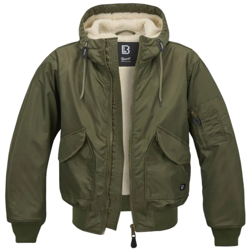 Mega-Angebot CWU Fliegerjacke mit Kapuze oliv