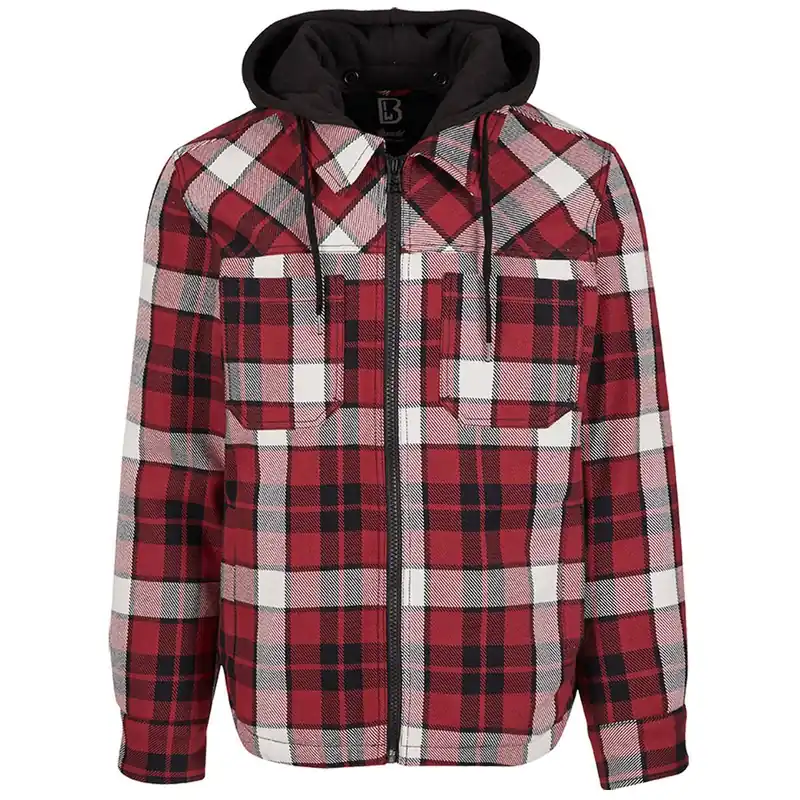 Direktkauf Top Heavy Twill Jacke rot-schwarz kariert