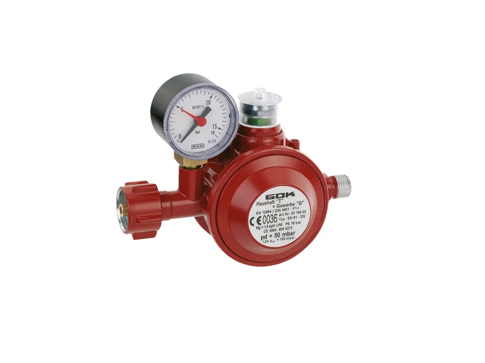 GOK Druckminderer mit Manometer Versand Am Gleichen Tag