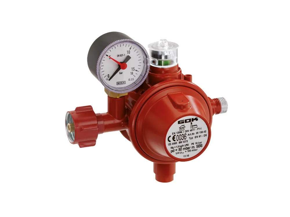GOK Druckminderer mit Manometer inkl. Schlauchbruchsicherung Sale