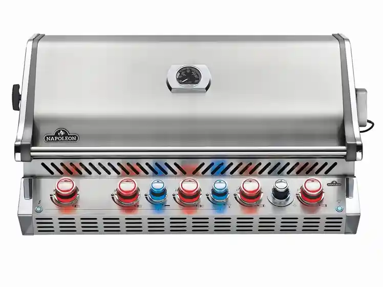 Sonderaktion Napoleon Prestige PRO 665, Edelstahl, Einbau mit Bodenbeleuchtung inkl. Drehspieß BIPRO665RBPSS-3