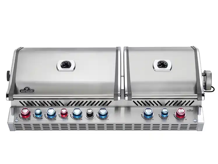 Napoleon Prestige PRO 825, Edelstahl, Einbau mit Bodenbeleuchtung inkl. Drehspieß BIPRO825RBIPSS-3 Bestpreis