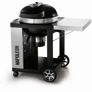 Kracherpreis Napoleon Holzkohle Kugelgrill Ø 57 mit Rollwagen, Gussrost und Deckelscharnier PRO22K-CART-2