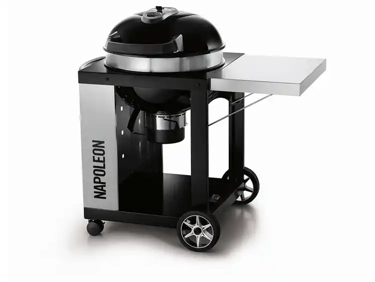 Kracherpreis Napoleon Holzkohle Kugelgrill Ø 57 mit Rollwagen, Gussrost und Deckelscharnier PRO22K-CART-2