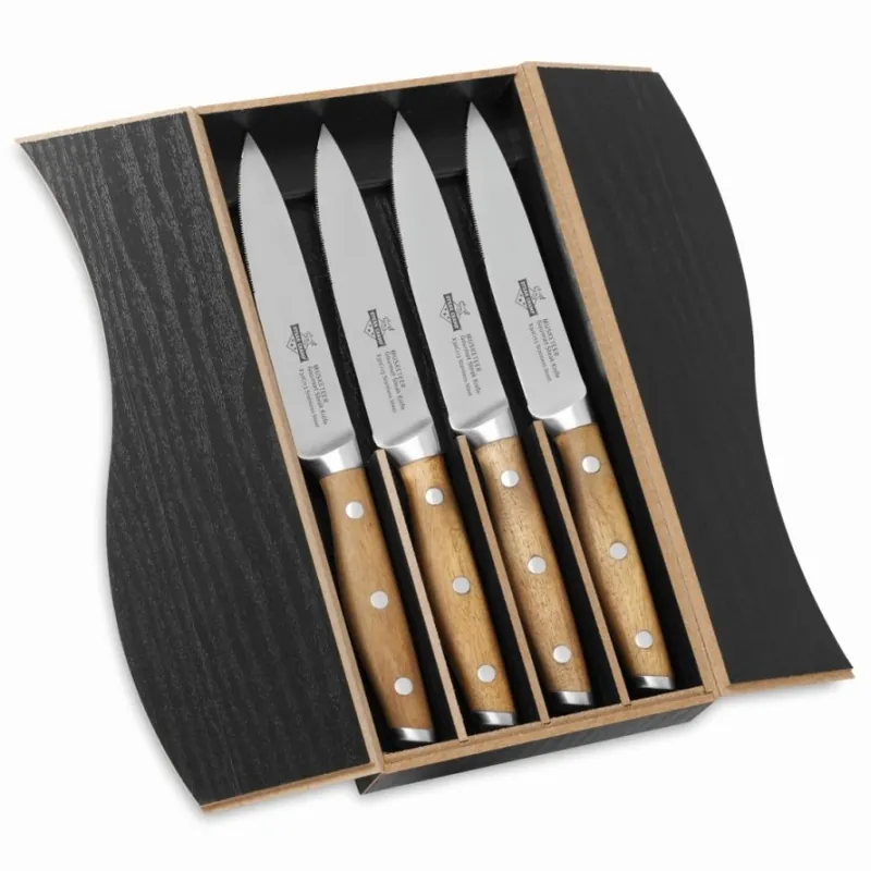 SteakChamp Gourmet Steakmesser 4 Musketeer, 4 Stk. Markenprodukt