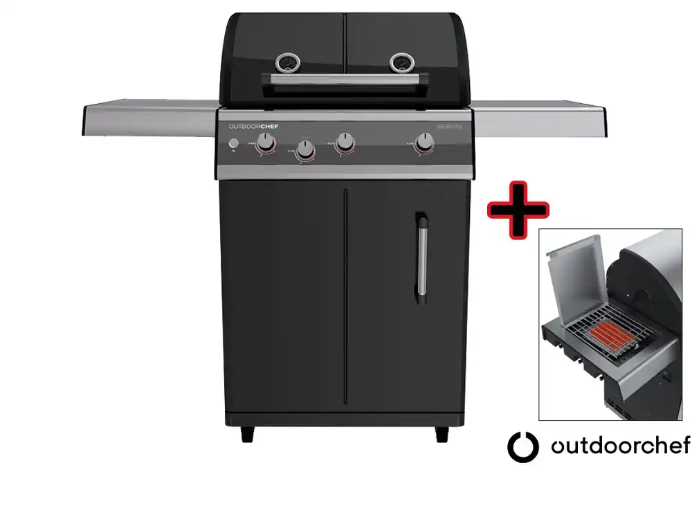 Sichere Zahlung OUTDOORCHEF DUALCHEF 325 G SCHWARZ INKL BLAZING ZONE