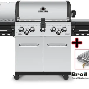Saisonangebot Broil King REGAL S590 PRO IR inkl. Infrarot Seitenbrenner und Drehspieß mit Edelstahl-Grillroste