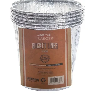 Traeger Aluminiumeinsatz für Fettauffang-Eimer 5er Pack Versand Am Gleichen Tag