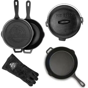 Versand Am Gleichen Tag Pit Boss 6tlg. Gusseisen Starter Kit Dutch Oven