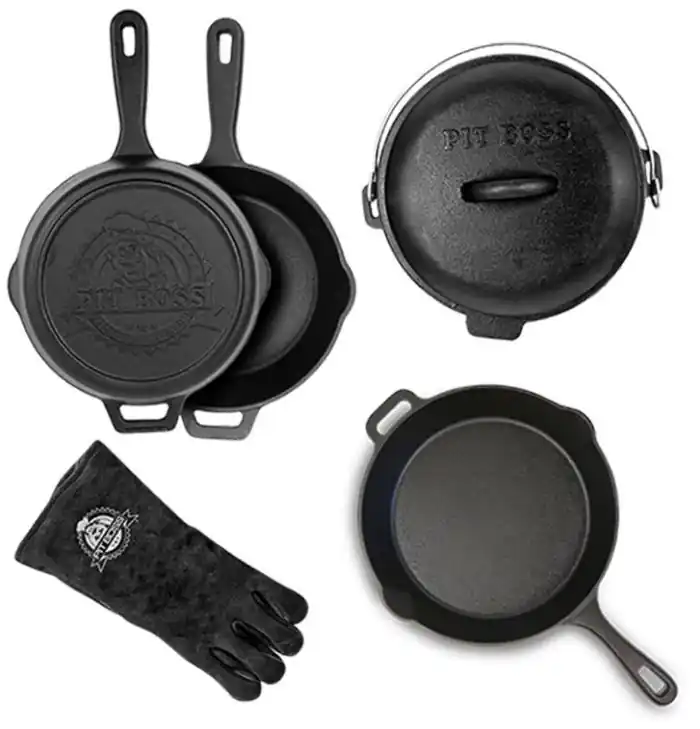 Versand Am Gleichen Tag Pit Boss 6tlg. Gusseisen Starter Kit Dutch Oven