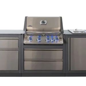 Sichere Zahlung Napoleon Outdoorküche OASIS Compact 105 mit BI Prestige 500 & Einbau Sizzle Zone