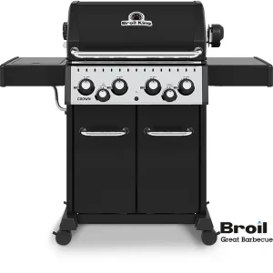 Begrenztes Angebot Broil King CROWN 490 BLACK inkl. Drehspieß Sonderverkauf