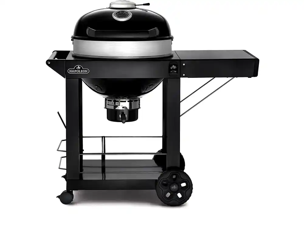 Napoleon PRO Holzkohle Kugelgrill Ø 57 mit Rollwagen, Gussrost und Deckelscharnier PRO22K-CART-3 Ausverkauf