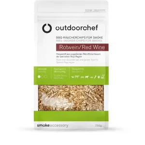 Neue Kollektion OUTDOORCHEF Räucherchips für Smoke, Rotwein