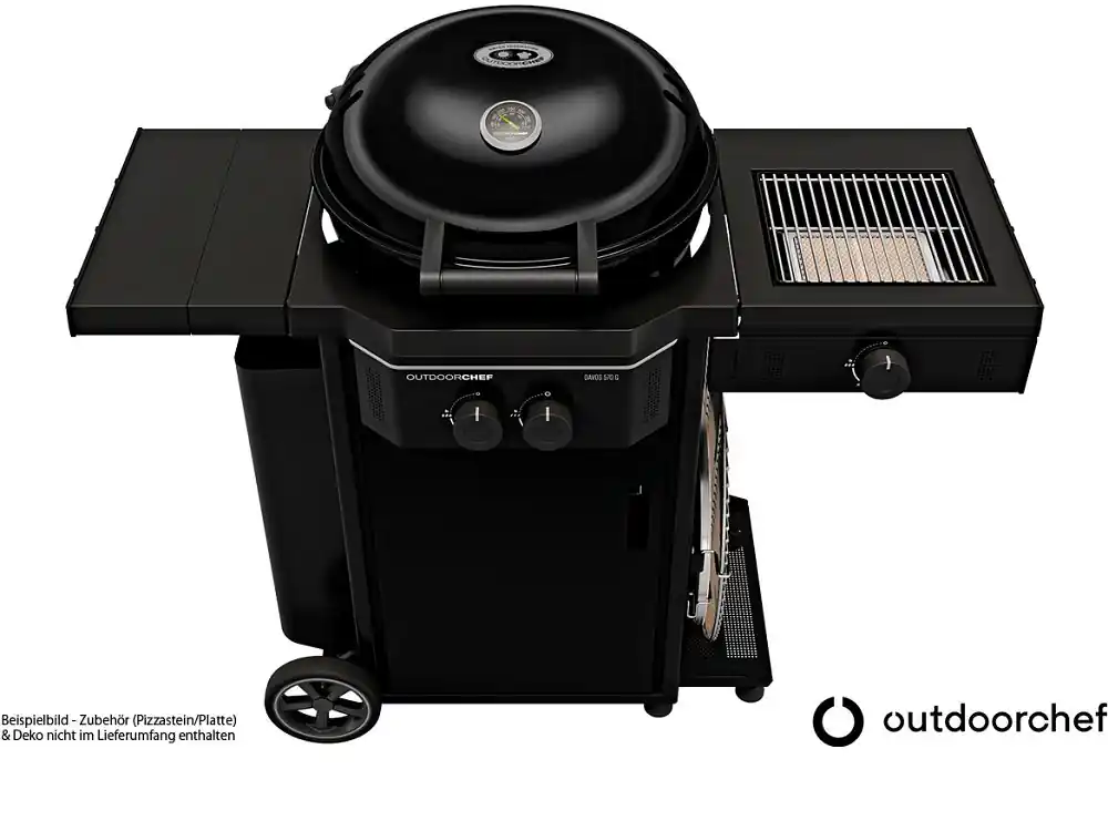 Knallerangebot OUTDOORCHEF DAVOS 570 G PRO inkl. Blazing, 11 kg Gasflaschen Kit, Zubehörhalter