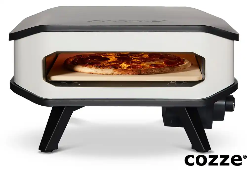 Sofort Bestellen Cozze Pizzaofen elektrisch 13" inkl. Hitzeschild & Pizzastein (34 cm)