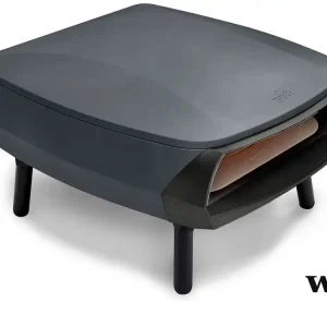 Begrenztes Angebot Witt Gas Pizzaofen Etna Rotante grau / graphite mit rotierendem Stein (16")