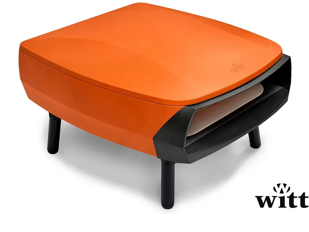 Knallerangebot Witt Gas Pizzaofen Etna Rotante orange mit rotierendem Stein (16")