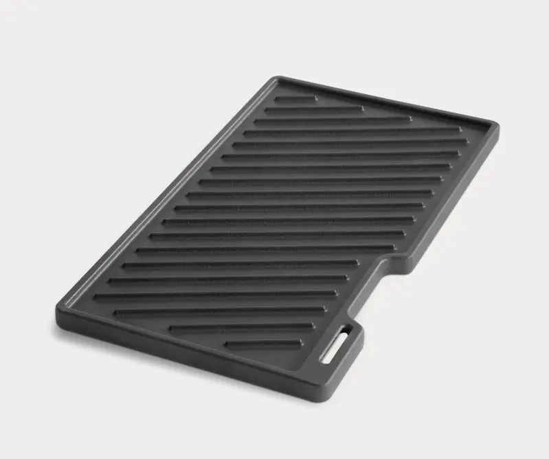 Burnhard Gusseisen Grillplatte Wendeplatte Premium FRED 41,5x23,5 cm Top-Angebot