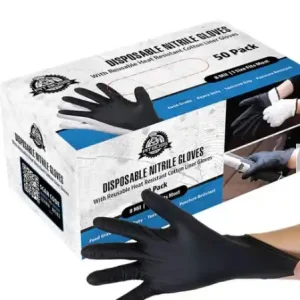Pit Boss 50 Stück Nitril Handschuhe Grillhandschuhe Marinierhandschuhe Schwarz Schnäppchen