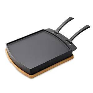 Witt Gusseisen Brat und Grillpfanne doppelseitig mit Holzbrett 31,5x36,5 cm Bestseller
