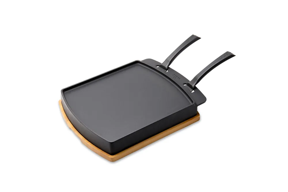 Witt Gusseisen Brat und Grillpfanne doppelseitig mit Holzbrett 31,5x36,5 cm Bestseller