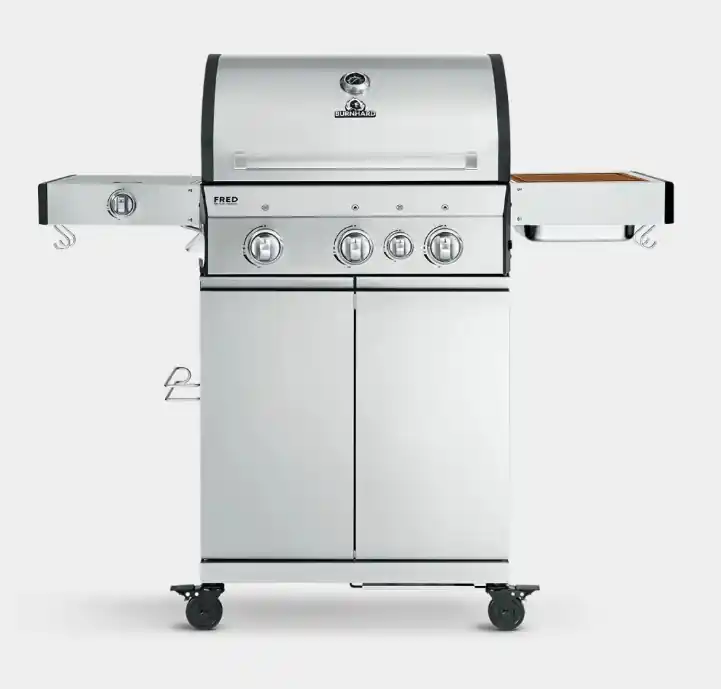 Sichere Zahlung Burnhard FRED Deluxe Gasgrill 3-Brenner