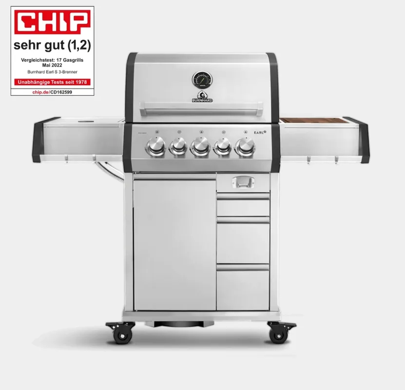 Angebot Burnhard EARL Premium-Gasgrill 3-Brenner