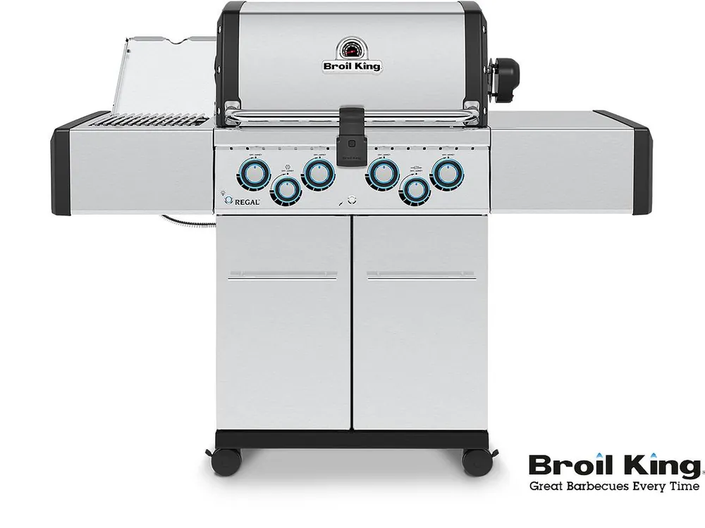 Neue Ware Broil King REGAL S490 IR inkl. Infrarot Seitenbrenner und Drehspieß mit Gusseisen-Grillroste