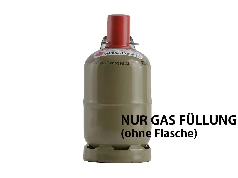 Flüssiggas Propan 5 kg Füllung für Nutzungsflasche (ohne Gasflasche) Letzte Chance